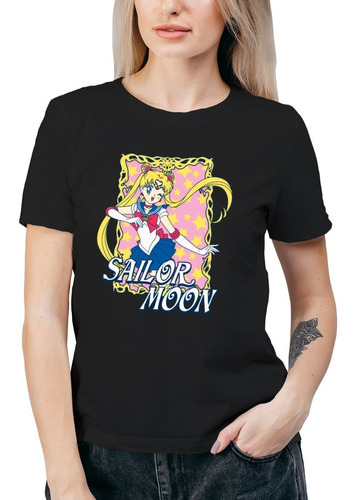 Polera Mujer Sailor Moon Anime 100% Algodón Orgánico Ani 47