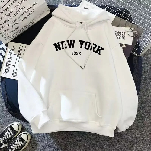 Sudadera Con Capucha De Mujer De Manga Larga Con Estampado D