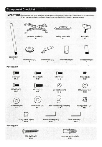 Imagen 10 de 10 de Soporte Proyector Techo 2en1 Universal 360° 40 Cm 10 Kg Htec