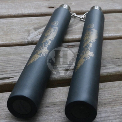 Imagen 6 de 7 de Nunchaku De Entrenamiento Cubierto De Goma No Lastima Dragon