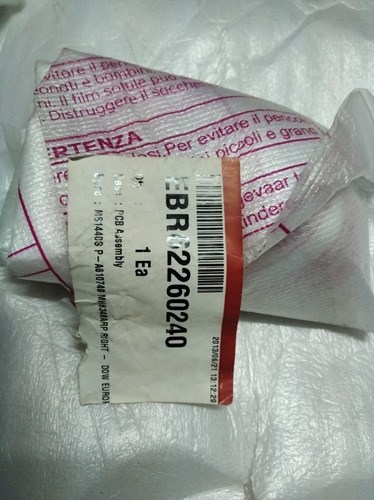 Imagen 6 de 6 de Tarjeta Electronica Para Microondas LG P/no.ebr62260240