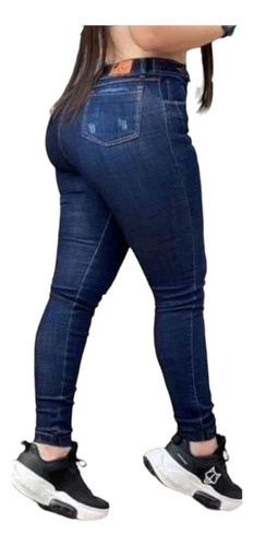 Jeans Stretch Levanta Cola Pantalón Damas