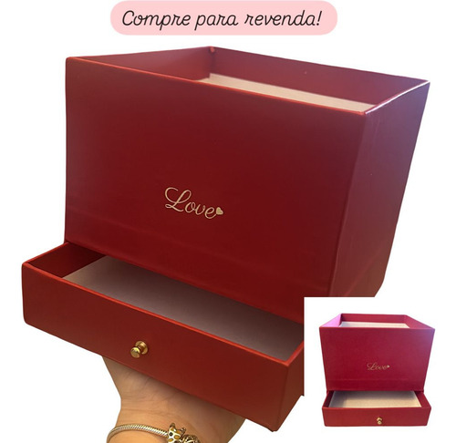 Caixa Luxo - Cestas Dia Dos Namorados Personalizada Presente Cherry