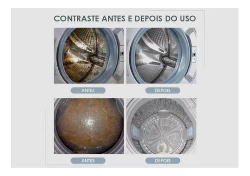 Tablete Pastilha Limpa Máquina Lavar Multiuso Roupa 06 Un.