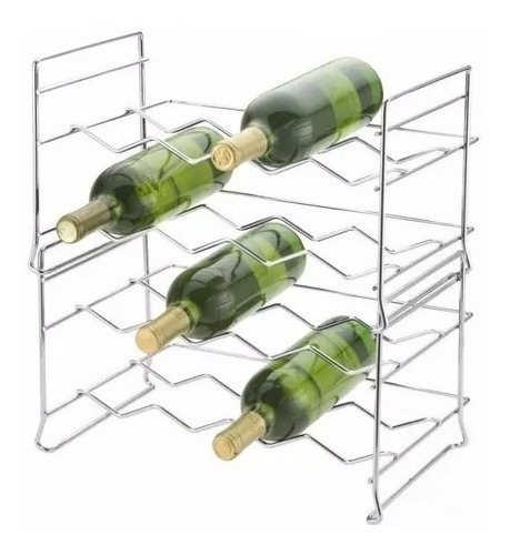 Botellero pequeño apilable para bodega, botellero Schmitt Steel