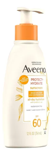 Aveeno Protect + Hydrate Sunscreen Loción Corporal Hidrat...