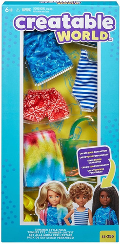 Fashion Pack Linha 2020 Creatable World Mattel Barbie Praia