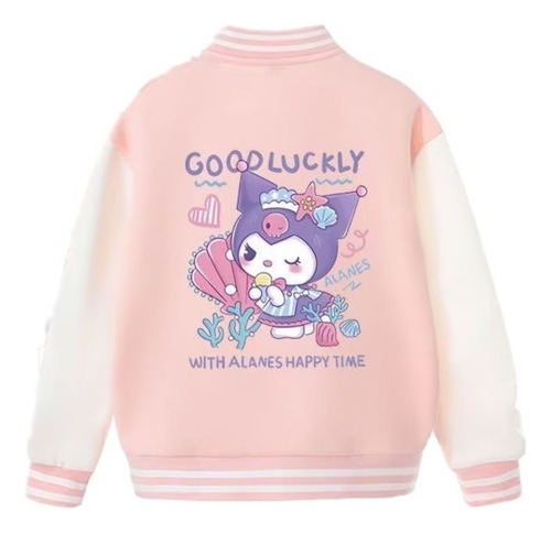 Chaqueta Uniforme De Béisbol Estampado Vestido Kuromi Oceano