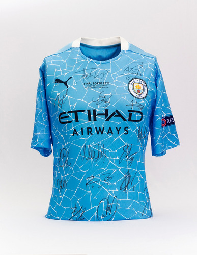 Manchester City Playera Firmada Campeones Premierleague20-21