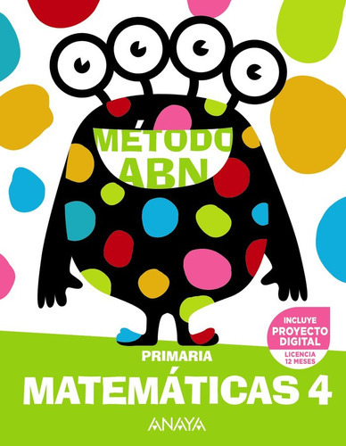 MATEMATICAS ABN 4ÃÂºEP 23, de Martínez Montero, Jaime. Editorial ANAYA EDUCACIÓN, tapa blanda en español