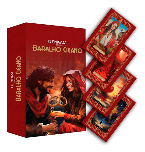 Baralho Tarô Cigano  Com 36 Cartas + Guia Prático