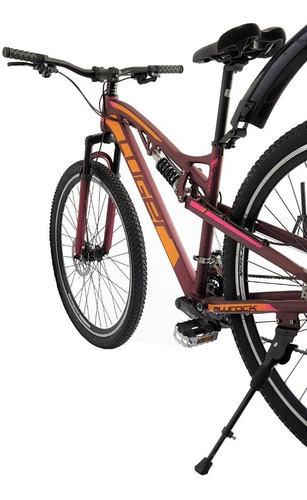 Bicicleta Montaña Alurock Luger Ds 21 Vel Freno Disco Rod 26 Color Rosa