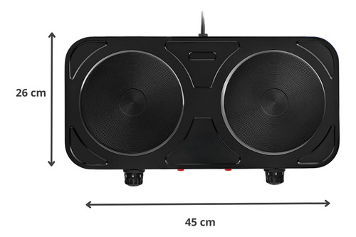 Fogão Prato Disco Indução Cooktop 2 Bocas Fogareiro