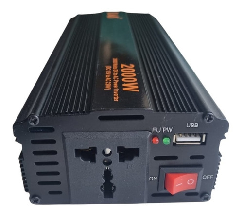 Imagen 2 de 5 de Conversor Inversor Voltaje Corriente 12v A 220v 2000w Auto