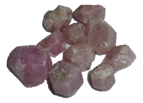 Mineral De Colección Granate Rosa Natural 10 Piezas