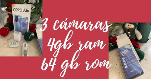 Oppo A16, Tri Cámara, 4gbram, 64gb Rom. Solo Clientes Telcel (Usado)