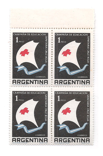 Argentina 601 Gj 1155 Variedad Catalogada Esp 3y4 Cruz Roja