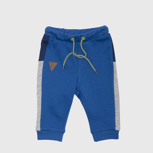 Pantalón Buzo Bebe Algodón Verano Niño Azul