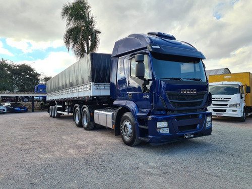 Imagem 2 de 8 de Iveco Hi-road 440 6x2 2020 + Graneleira Librelato 12.4m 2020