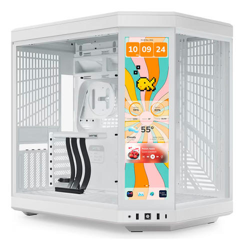 Gabinete Hyte Y70 Touch 14.9 Infinite Branco Mid Tower 60hz