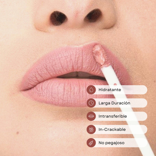 Imagen 5 de 6 de Labial Liquido Mate Regina