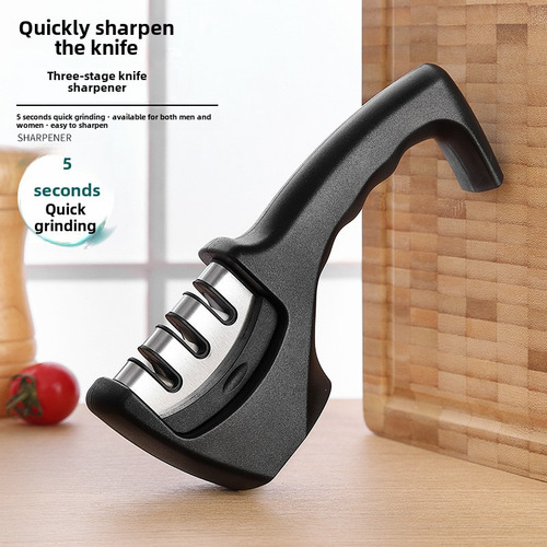 Afilador De Cuchillos Portátil De 3 Etapas Para Cocina
