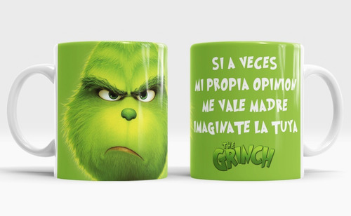 Taza Grinch Navideña Frases Elige Tu Favorita