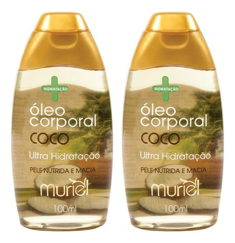Oleo Corporal Muriel 100ml Coco - Kit Com 2un