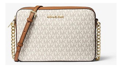 Bolsa Crossbody Michael Kors Original Logo Vainilla