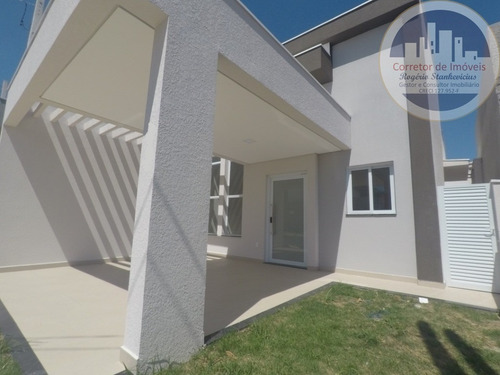 Imagem 2 de 11 de Casa Nova Condominio Park Real Em Indaiatuba Com 3 Dormitorios Sendo 1 Suite - Ca00051 - 67725150