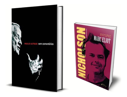 Kit De Livros: Sem Comentários & Nicholson (fotobiografia Do Genial Paulo Autran E A Trajetória De Jack Nicholson E Sua Filmografia: Um Estranho No Ninho, Profissão: Repórter, Chinatown, O Iluminado)