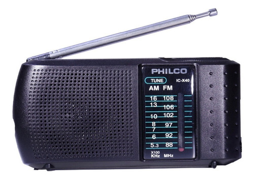 Radio Portatil Con Audífono Ic-x40 Philco / Crisol Tecno