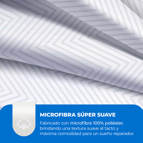 Kit 4 Piezas Juego De Sábanas Matrimonial Microfibra Suave Multicolor Liso