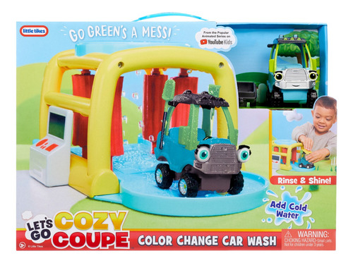 Juego Little Tikes Let´s Go Cozy Coupe Color Change Car Wash 3+