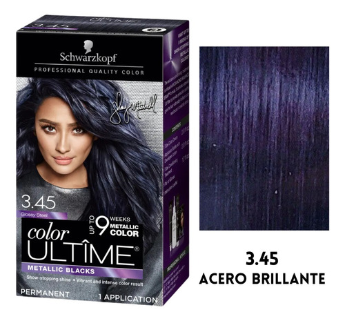 Tinte Cabello Schwarzkopf Color Ultime 3.45 Profesional Usa