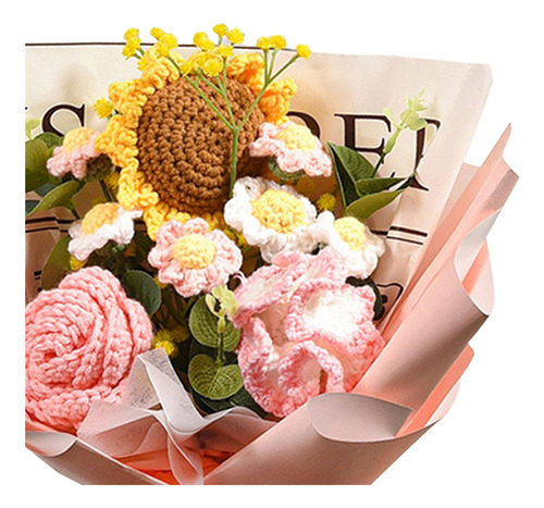 Aplicável A Ramo De Flores De Ganchillo Para Regalar,