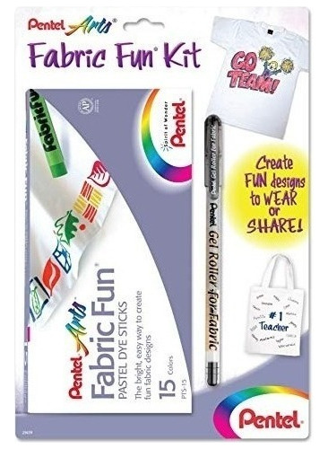 Pentel Artes Tela Fun Kit - Tela Diversión En Colores Pastel