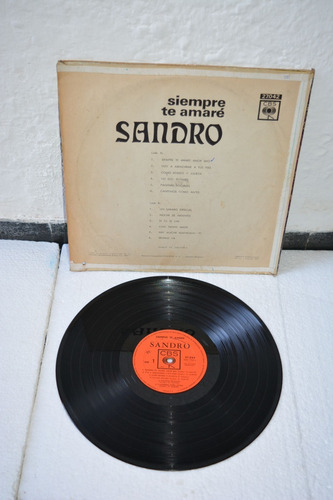 Disco Pasta / Vinilo Sandro Siempre Te Amaré - 1971