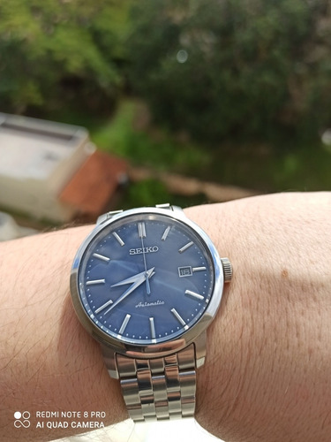 Espetacular Seiko Srpa25 Azul Nf Caixa, Selo Ipi Zerado 4r35