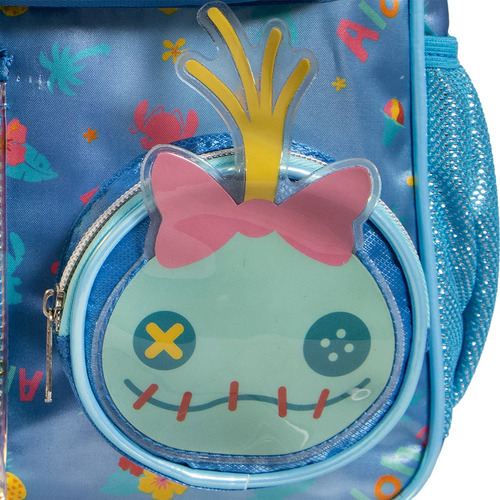Mochila Stitch Original Ruz Kinder Con Ruedas Azul Liso