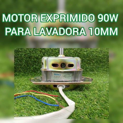 Motor Exprimido 90w 10mm Para Lavadora