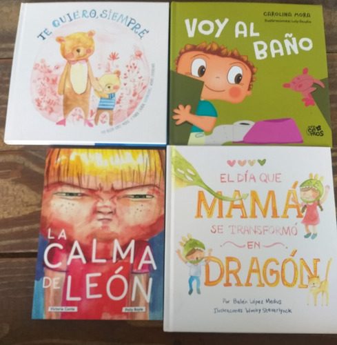 4 Libros Te Quiero + Calma León + Mamá + Voy Al Baño Ateneo