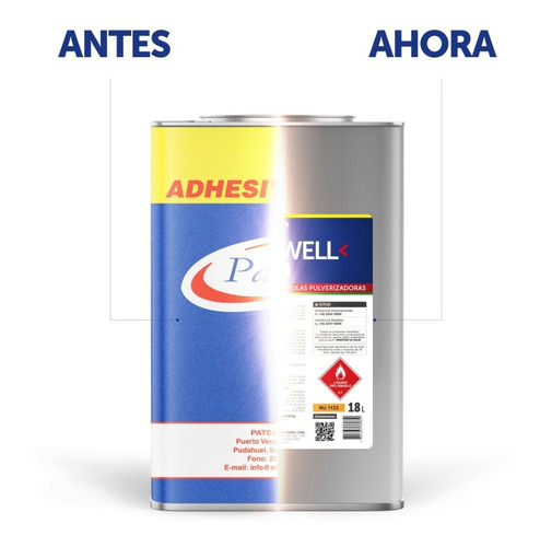 Imagen 3 de 6 de Adhesivo Patelwell 60 Lata 18 L (envio Gratis Rm)