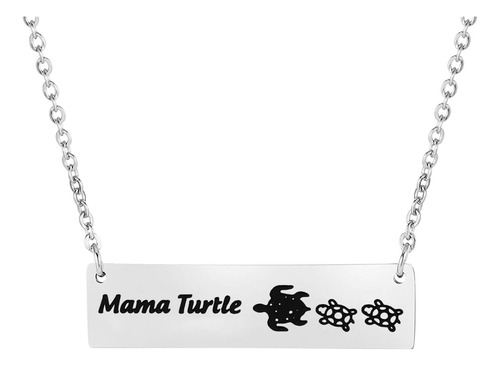 Bobauna Collar Con Barra De Tortuga Para Mamá Y Bebé, Joyerí