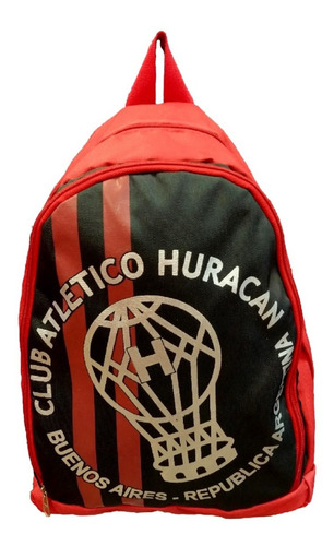 Imagen 6 de 7 de Mochila Club A. Huracán Negro H1