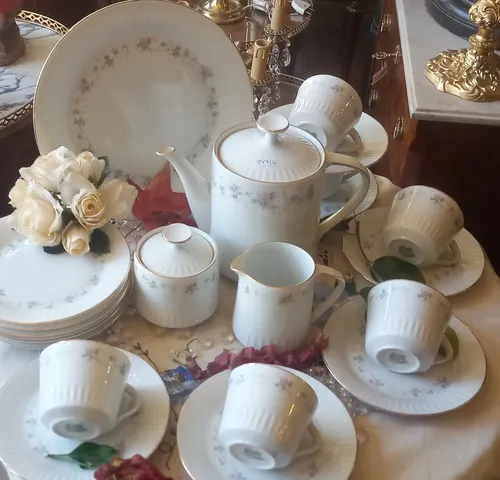 Antigua Vajilla Porcelana Tsuji 22 Pzas Impecables N597 (Usado)