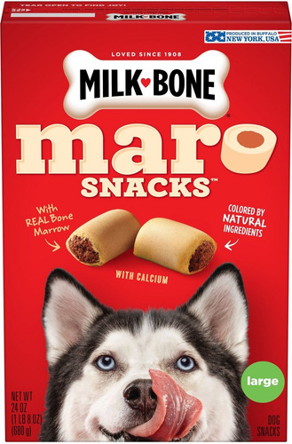 Milk Bone Maro Snacks Large 680gr Galletas Rellenas Perros