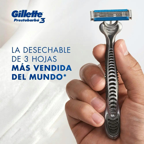 Afeitadora Gillete Prestobarba 3 Desechables