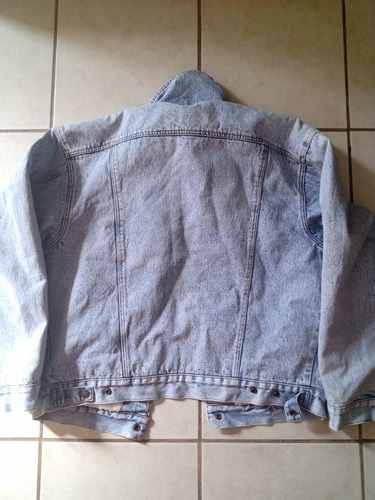 Chamarra Mezclilla Borrega Attrak Denim Vintage Azul Sherpa (Usado)