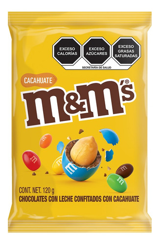 Chocolate M&m's Chocolate Con Cacahuate Megabag, 120g